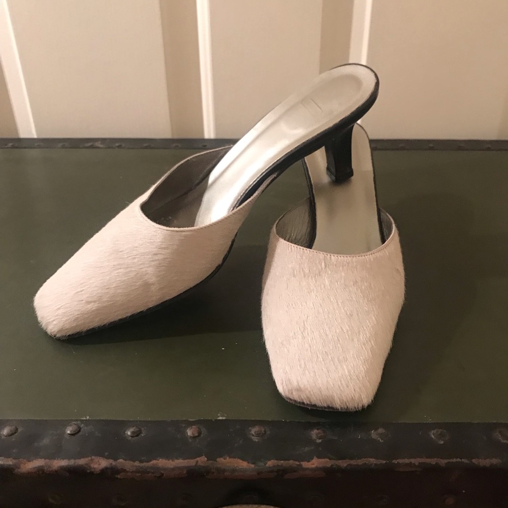 Suede Coach Heels